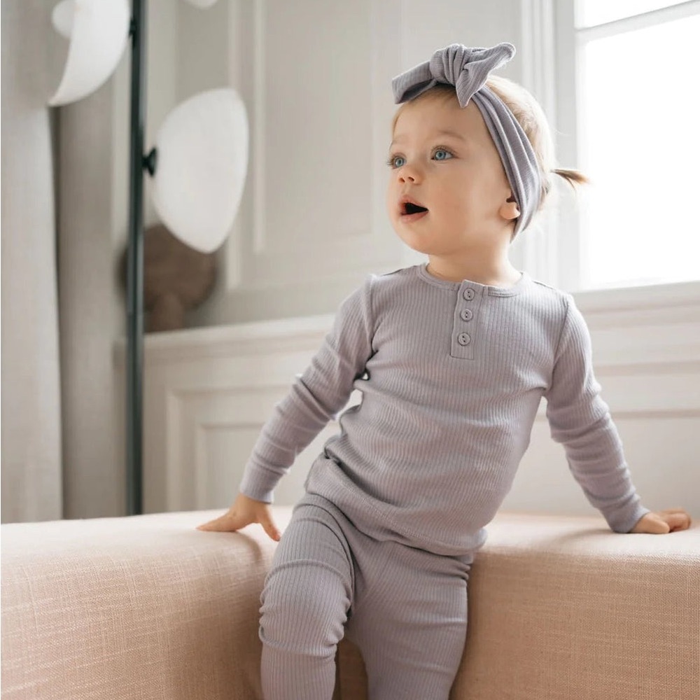 Jamie Kay long sleeve Henley - moon